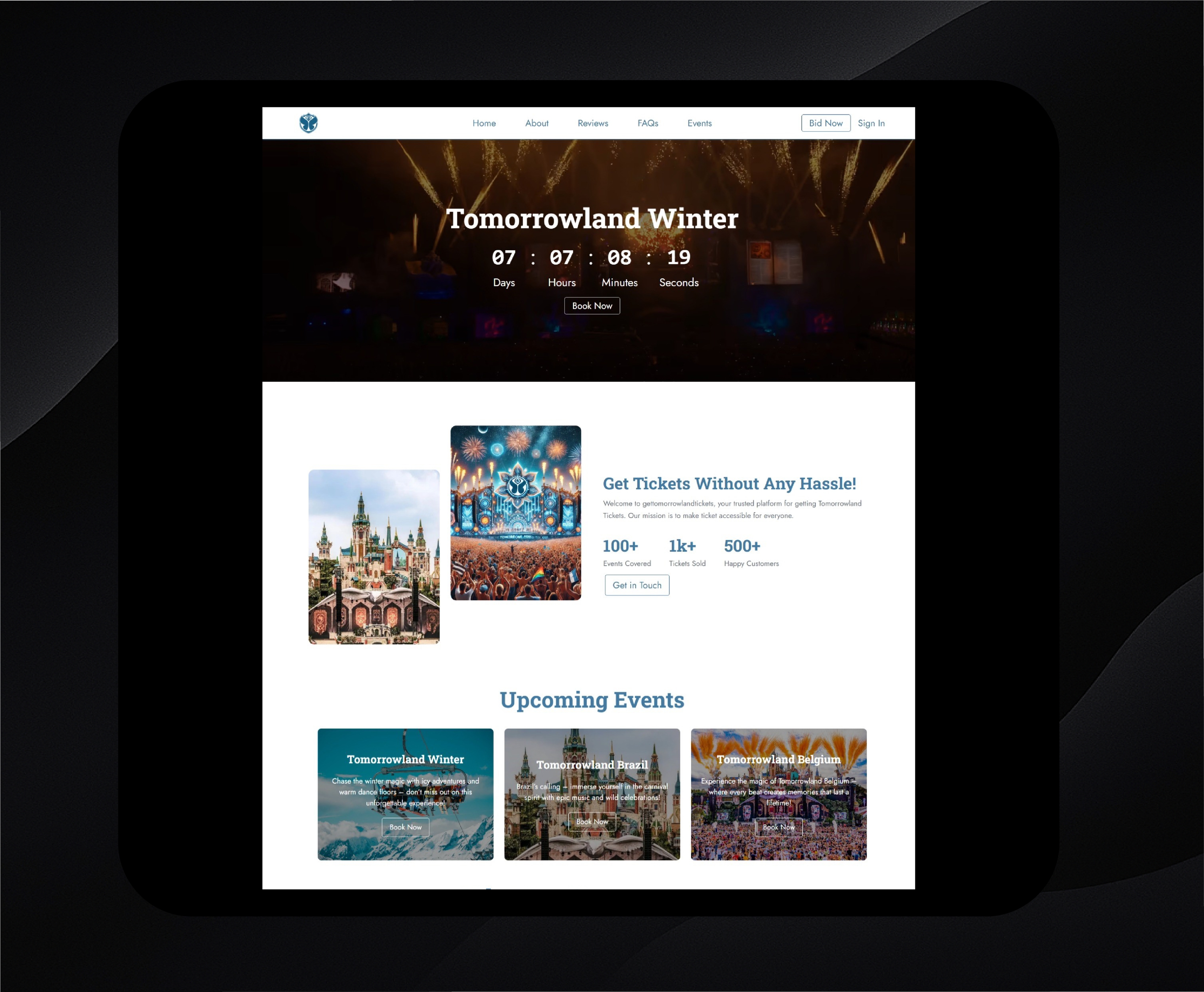 Tomorrowland Festival Ticketing App
